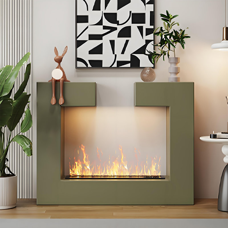 Humidificateur de cheminée 47,24 ", H 35,43 po x l 47,24 po x P 12,6 po, Vert