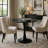 Modern Round Dining Table with Metal Base