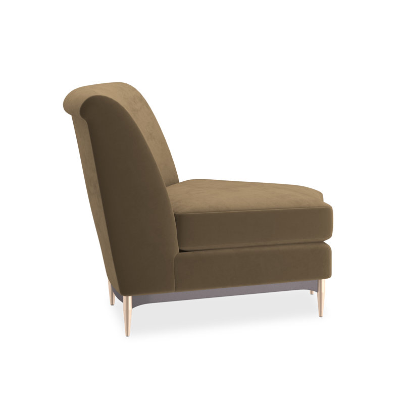 Caracole Upholstery Chair, Brown Velvet