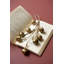 Bouquet de clochettes dorées Kalalou 12 po - Décoration de Noël suspendue sur corde de jute