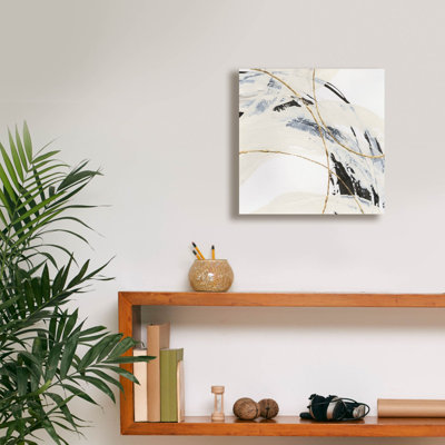 Wrought Studio 'Gold And Cream 3' by Chris Paschke Canvas Wall Art, 18" x 18"