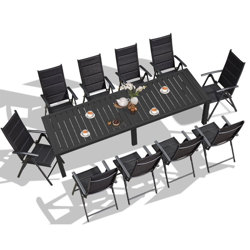 Ensemble repas pour l'extérieur Jablonski, Noir