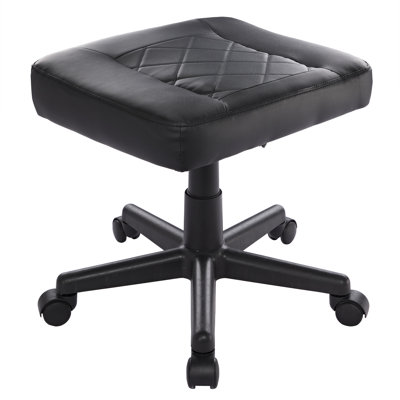 Multi-Use Footrest,Stool Adjustable Height Footrest Ottoman With Wheels, Ergonomic Foot Stool For Home Office