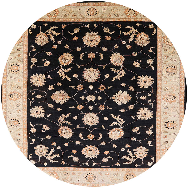 Claranne Oriental Indoor Rug, Round 8'