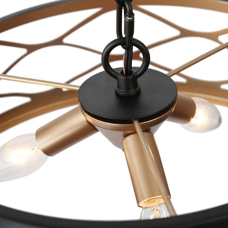 Lustre tambour moderne 3 lumières