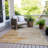 Machine Washable Indoor/Outdoor Xhevrie Gold Rug-1207715212
