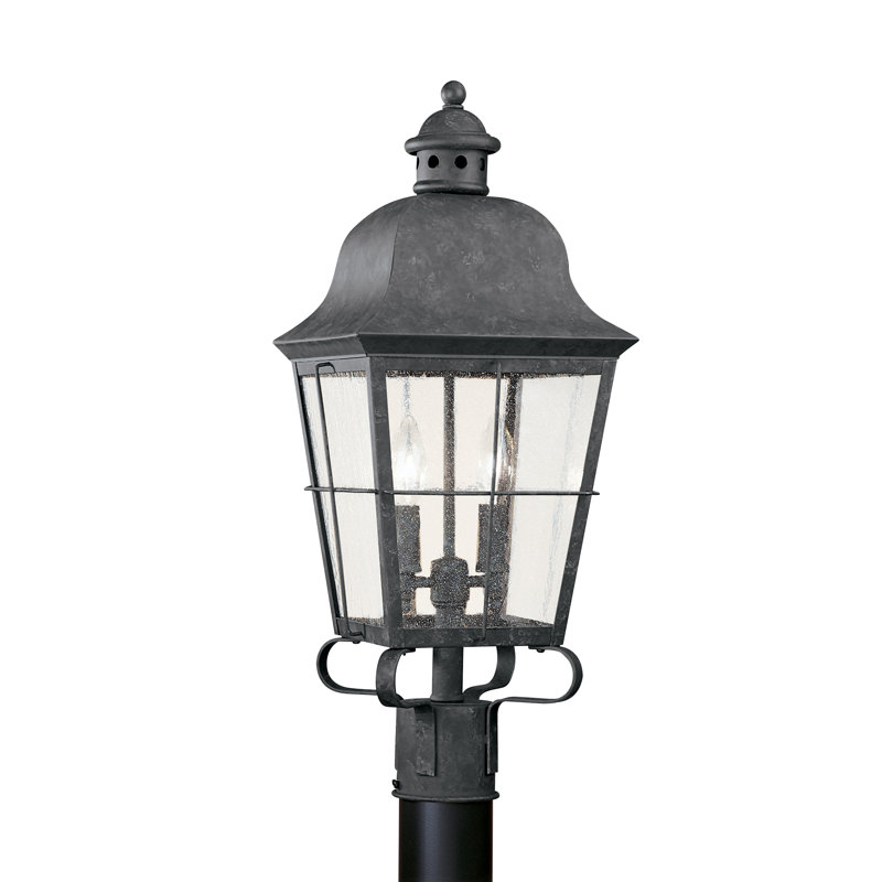 Chatham Two Light Outdoor Post Lantern from Generation Lighting , Oxidized Bronze, No