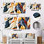 Jameson - Collages abstraits carrés, ensemble de 2 impressions sur métal-102678083