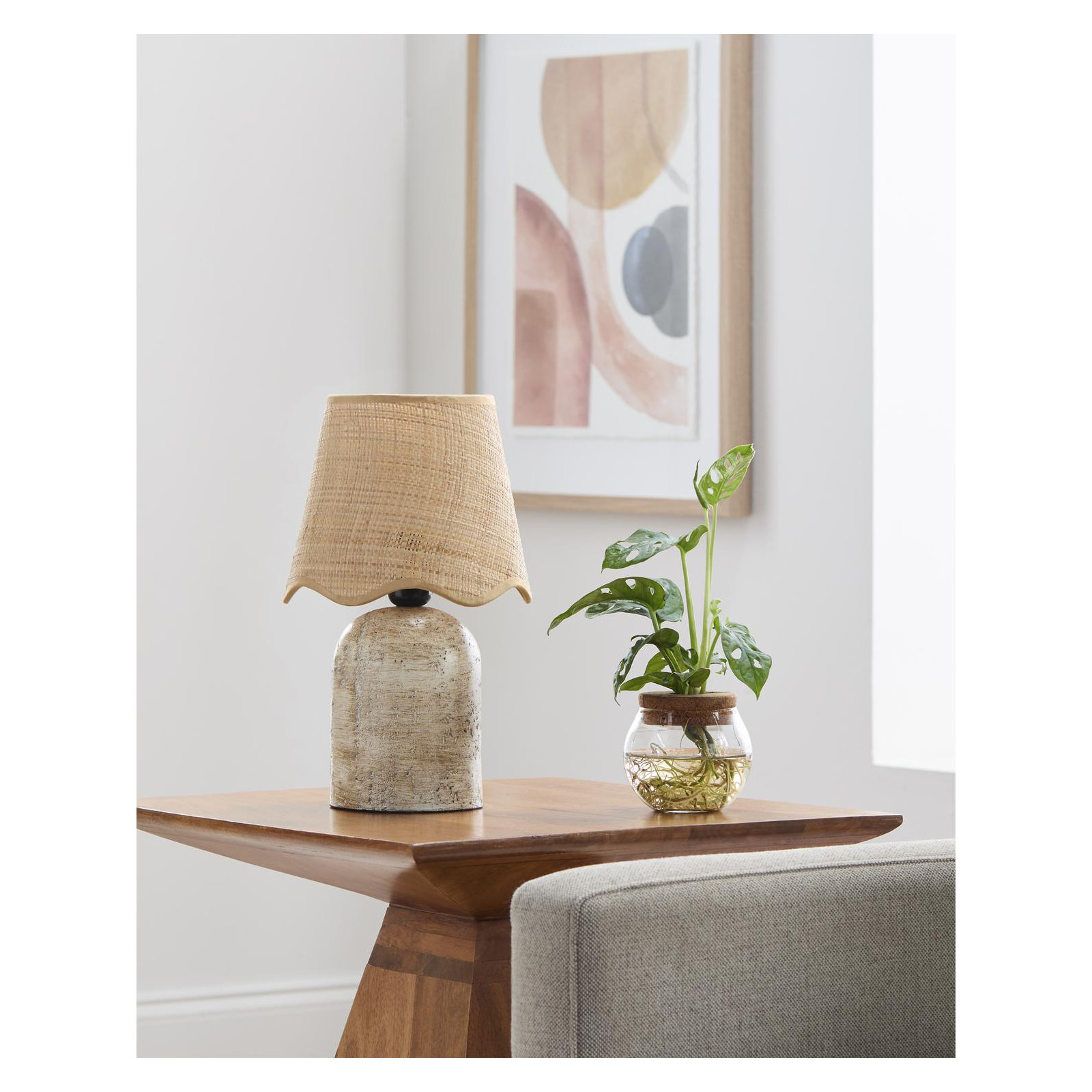 Margaret Accent Table Lamp, Beige