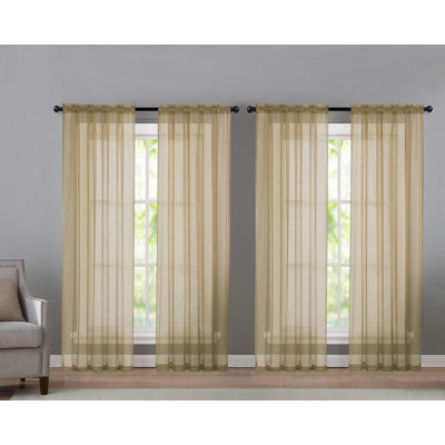 Panneau de rideau transparent d'extérieur Sarber Basic