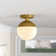 Yearby Glass Semi Flush Mount