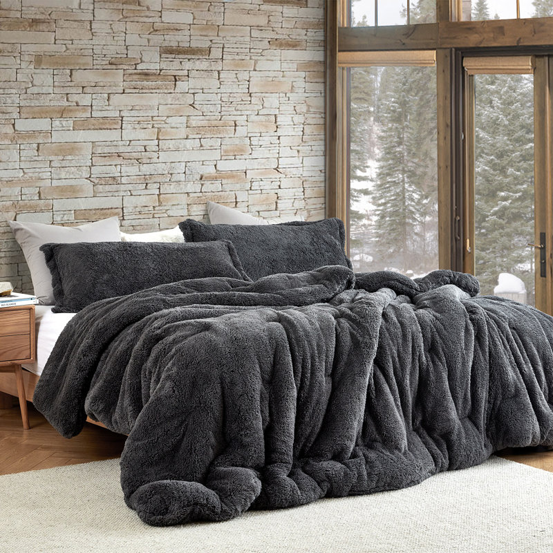 Charcoal Gray Original Plush Coma Inducer Oversized Comforter, Full XL Comforter