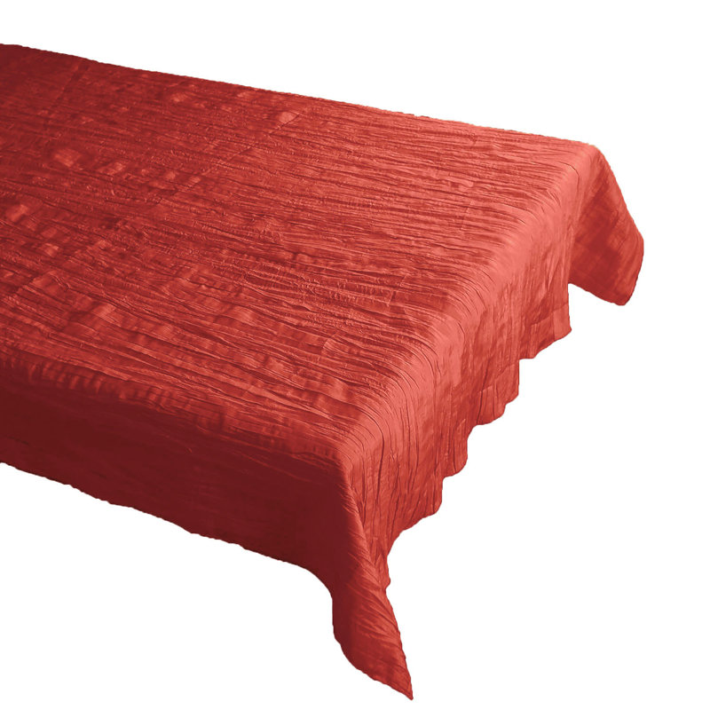 Nappe Froissé, 48 po x 48 po, Rouge