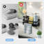 Porte-éponge en acier inoxydable noir | Drainage à 360 ° | Organisateur peu encombrant pour la cuisine et la salle de bain