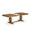 L'ensemble de table à manger 7 pièces se compose d'une table de petit-déjeuner et de 6 chaises de salle à manger en tissu de lin brun clair avec dossier rembourré - finition noyer antique.-1082842301-1082842296-1094805965
