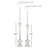 14.35'' H Glass Tabletop Tealight Holder