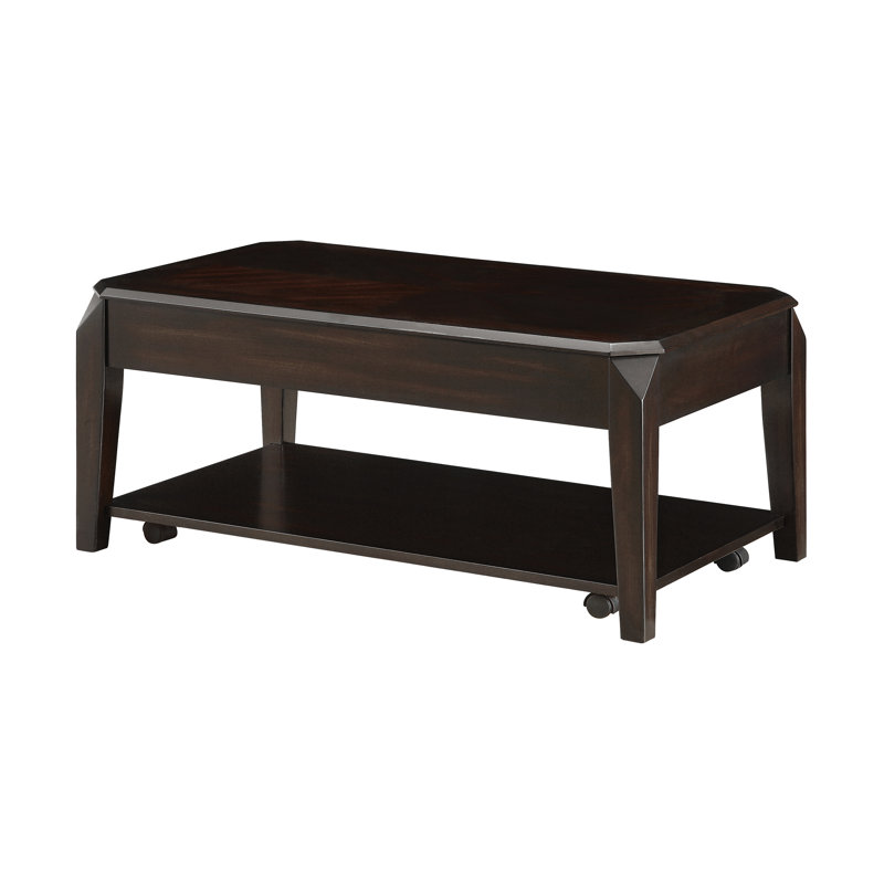 Table basse à plateau relevable avec rangement Lidiaidia
