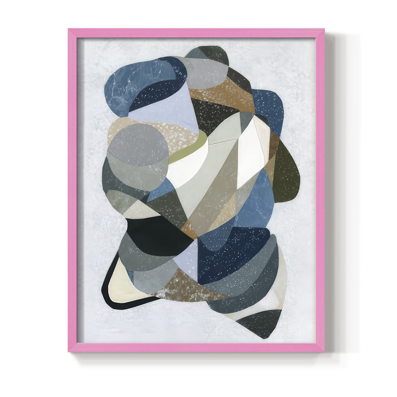 Starlight Tango II, reproduction encadrée - bois massif, Rose, H 21 po x l 17 po