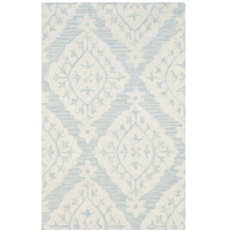 Tapis damassé en laine Anik