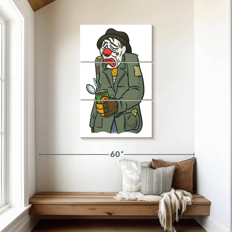 Clown Leisha Hobo, H 45 po x l 28 po