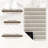 Ultra Thin Gradient Striped Bath Rug With Non-Slip Backing-113782276-113782280