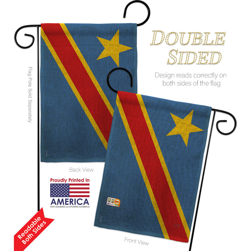 Double Sided 18.5'' H x 13'' W Polyester Garden Flag