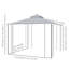 Lundell 3(M)x3(M) Garden Gazebo Double Top Outdoor Canopy Grey