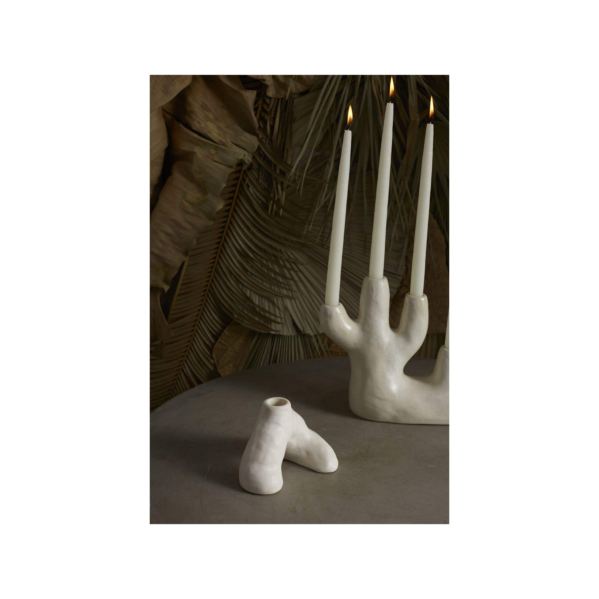 Baja Ceramic Tabletop Candlestick