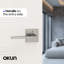 Quadra Privacy Door Lever Modern Concealed Design For (Bed & Bath) – Sleek Minimalist Style in Brushed Nickel-114645788