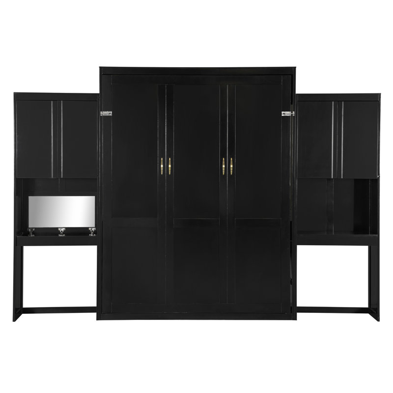 Murphy Bed With Desk, Espresso