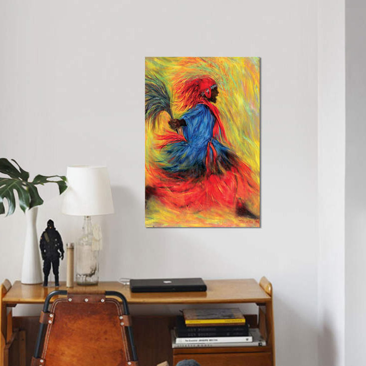 «The Dancer», reproduction sur toile, H 12 po x l 8 po x P 0,75 po, Toile tendue, Pas de tapis