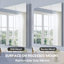 Armoire à pharmacie encastrée ou à fixation en surface 36 pouces avec miroir et tablettes réglables en verre-1152726664