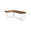 Bureau d'angle en bois massif, bureau en L en acrylique-130204967