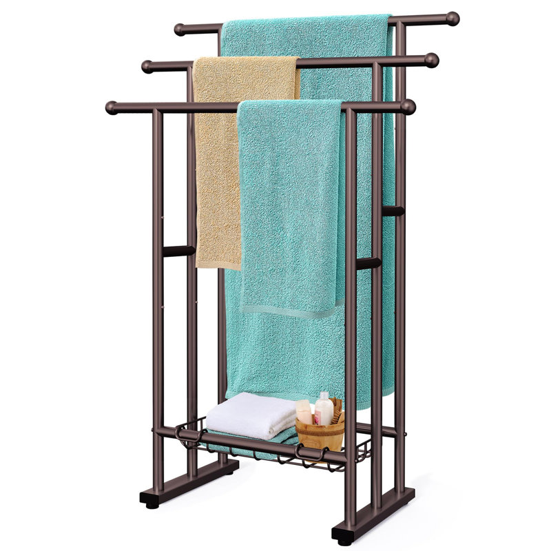 Porte-serviettes sur pied, Bronze