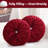PUMPKIN JEWEL Velvet Round Decorative Pillow for Couch Decor (15-Inch)-261998472