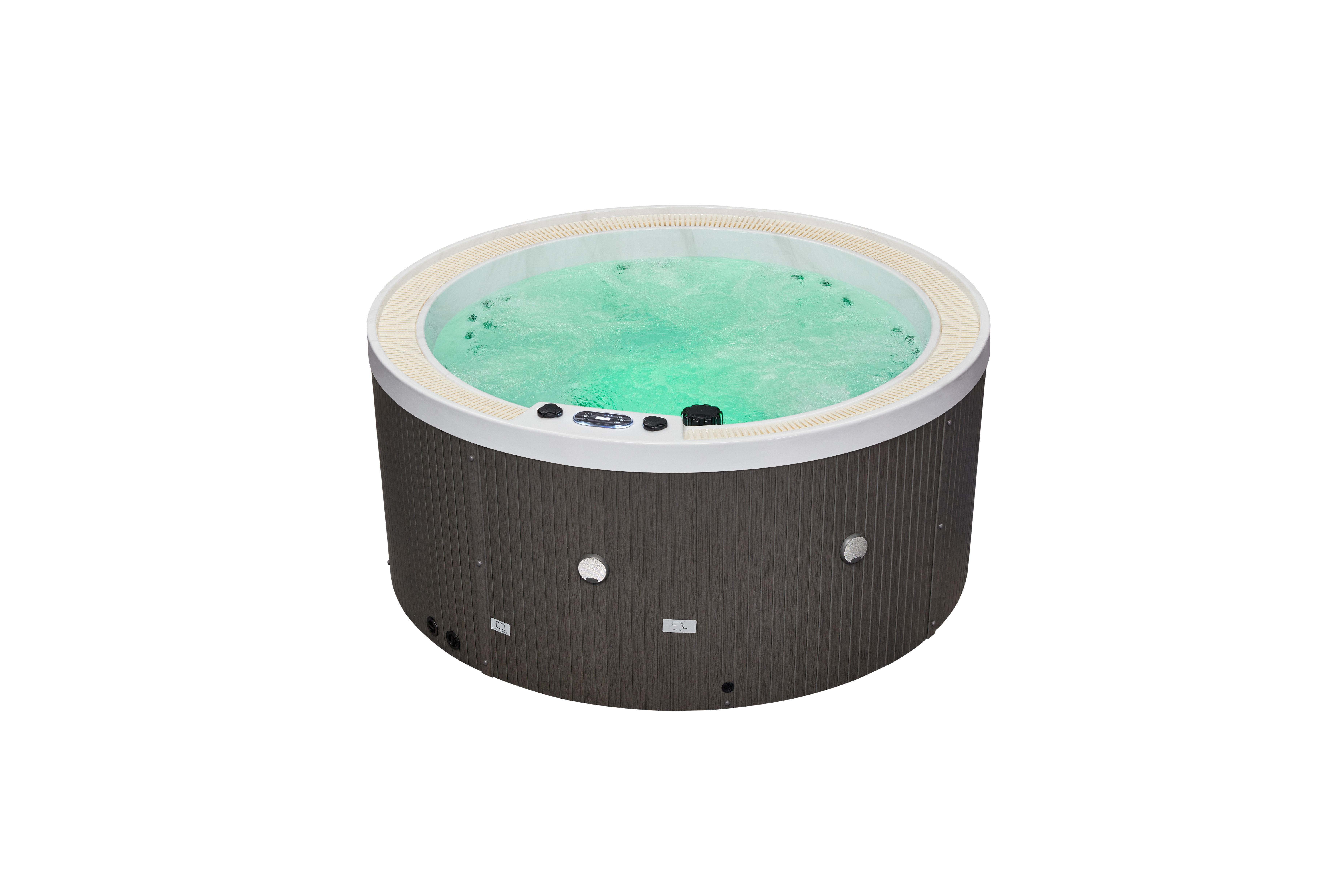 Luxury Spas 220 Volt 7 Person 52 Jet Acrylic Round Hot Tub with