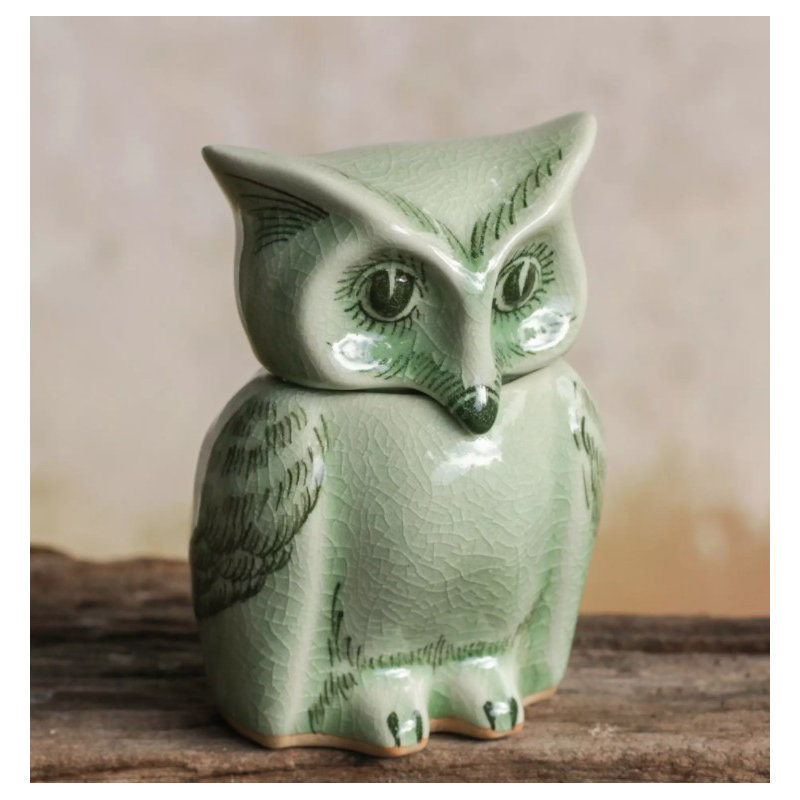 Pot de rangement hibou