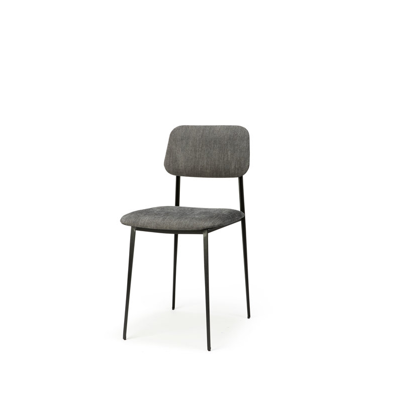 DC Upholstered Dining Chair, Dark Gray