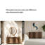 Buffet à rayures en forme d'arc-535401658