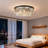 23.6-inch Round Three-tier Crystal Chandelier - Recessed Or Pendant Mounting / E12 Base / Wall Switch Control