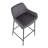 Cassiopeia Upholstered Counter Stool with Metal Frame-819517392-819517393-819517405