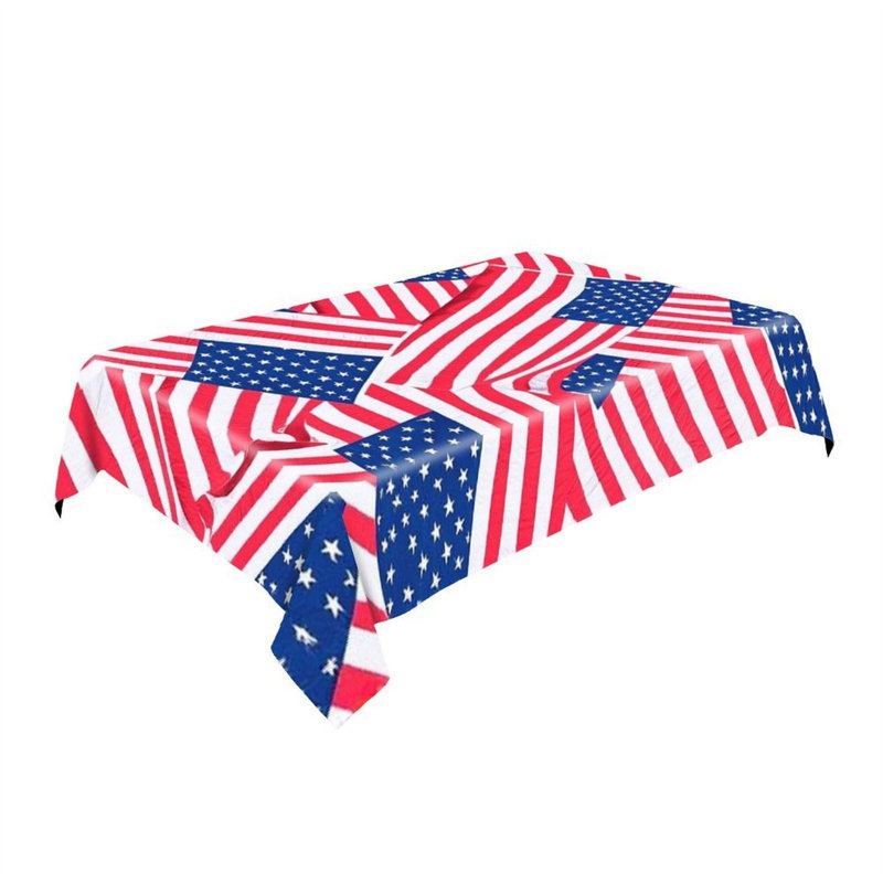 Nappe rétro avec drapeau américain 60 x 120 po