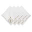 Heidi Embroidered Napkin - Gold/Silver