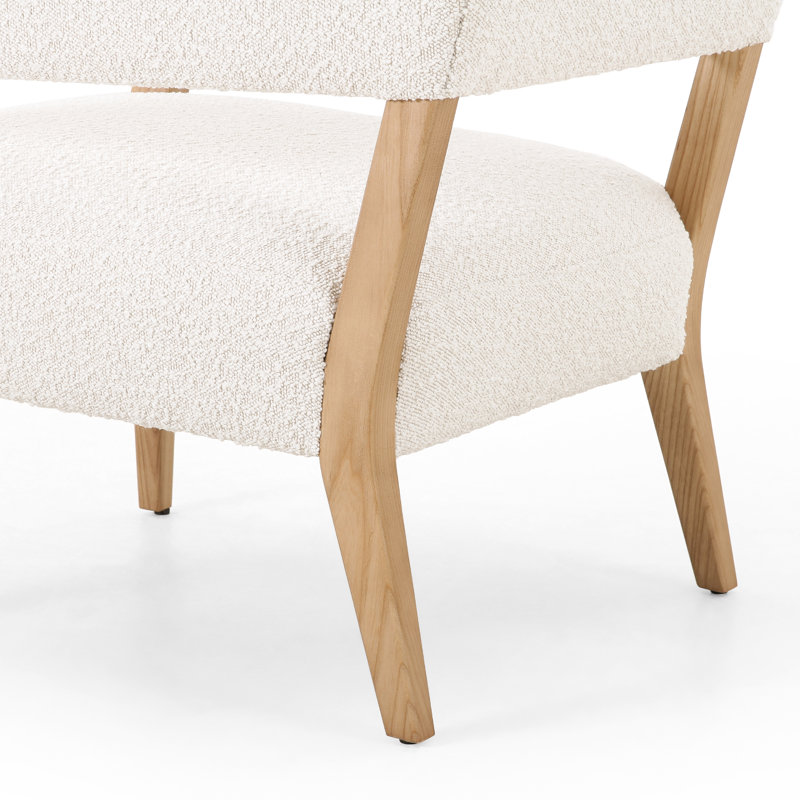 Gary Armchair, White, Natural
