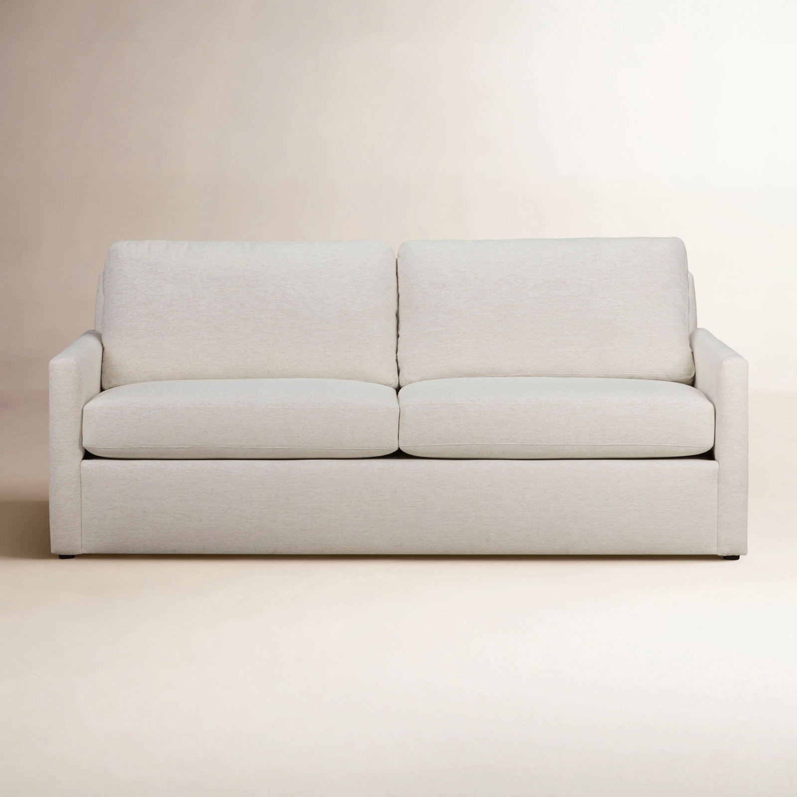 Savannah 85'' Upholstered Sofa, Nomad Snow Crypton® Chenille