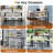 Kyrie Modern Kitchen Counter Height Dining Table Set with 3 Bar Stools-1105921201-1105921207