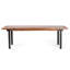 Banc de salle à manger en bois de manguier et fer, style industriel moderne, couleur marron, 52,49 x 13,47 x 17,62 cm (avec piètement), durable, marron.