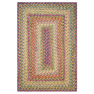  Braided Rug Pet Friendly Washable Indoor/Outdoor Multicolor Country Rug
