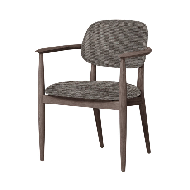 Chaise Slow de Space Copenhagen, Noyer à finition savonnée, Ère CSE02