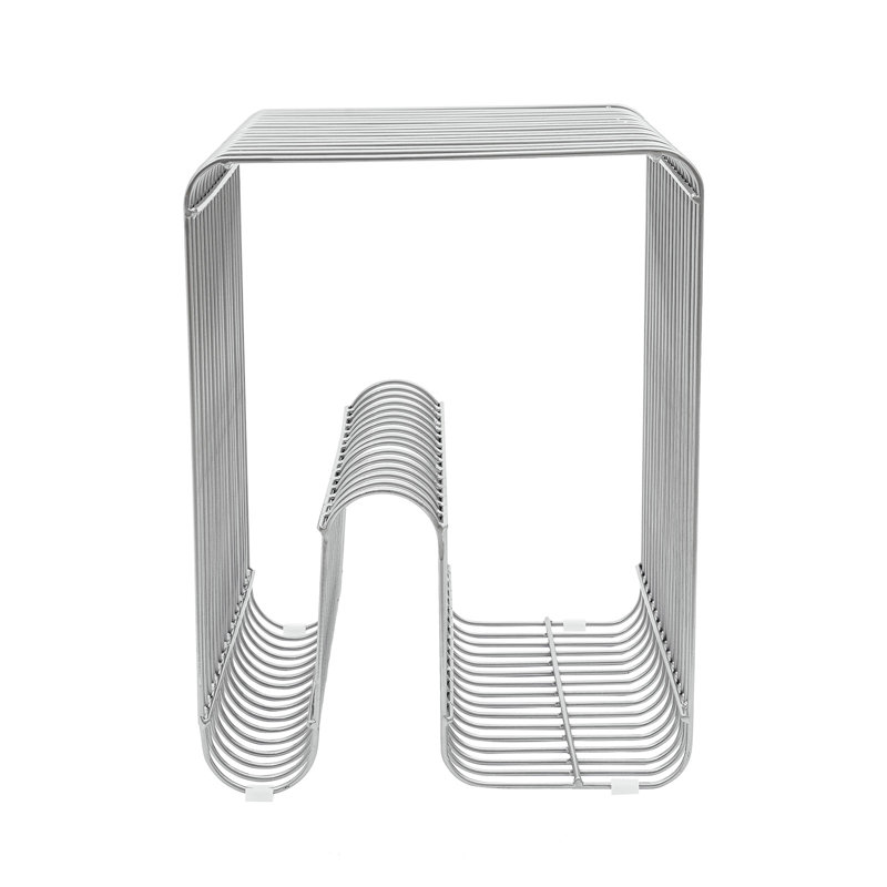 Modern End Table Side Table, Silver